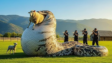 Courageous Rescue Team Saves Sheep from Giant Python’s Deadly Grip 🐍🐑