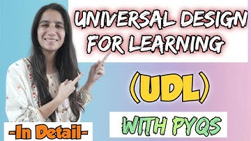 Universal Design for Learning (UDL) | Imp. for All Teaching Exams #ugcneteducation #ssbpgt #opscpgt