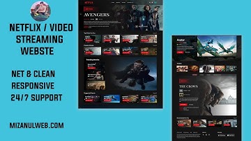 Netflix Video Streaming Website Using HTML, CSS, BOOTSTRAP _ jQuery