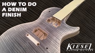 How To Finish A Guitar Denim Burst Finish By Jeff Kiesel