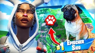 Mein HUND HILFT MIR in FORTNITE zu GEWINNEN!