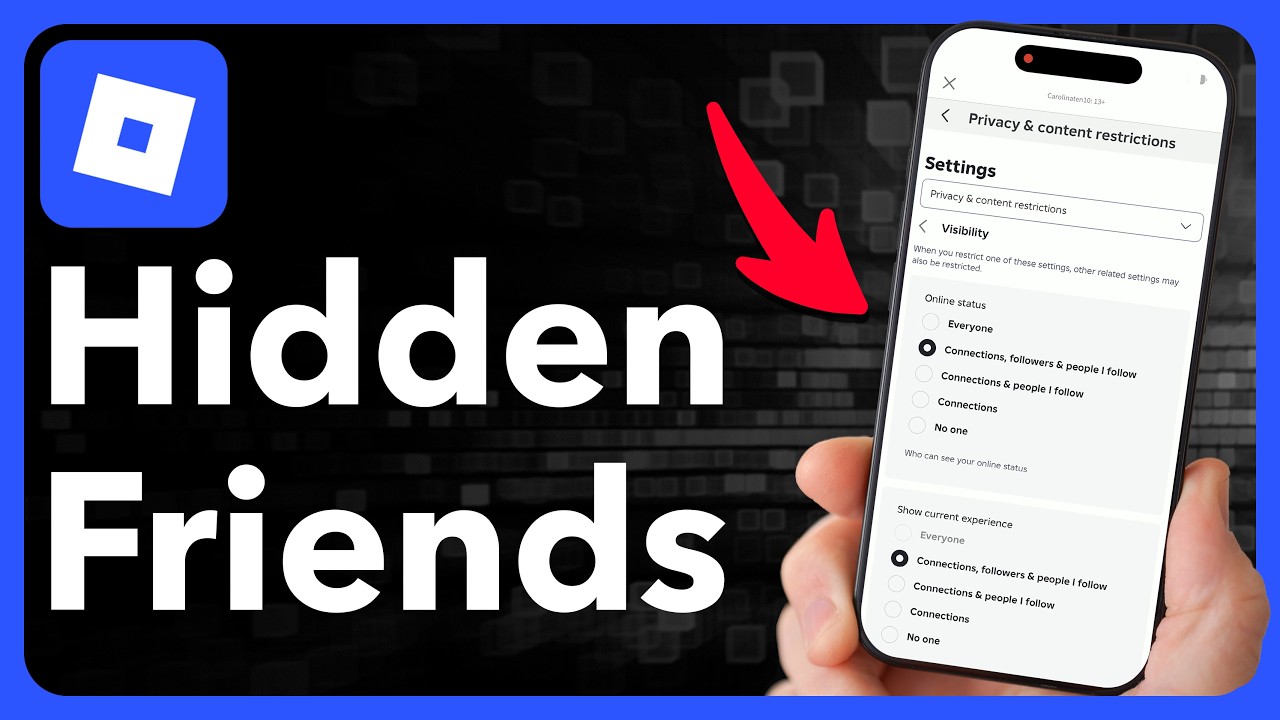 How To Hide Friends List On Roblox - YouTube