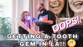 GETTING A TOOTH GEM IN LA! | Josie Alesia