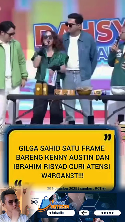 Gilga Sahid satu frame bareng Kenny dan Ibrahim #kennyaustin #gilgasahid #ibrahimrisyad #happyasmara