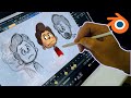 Blenders animation tools  amazing for 2d artists