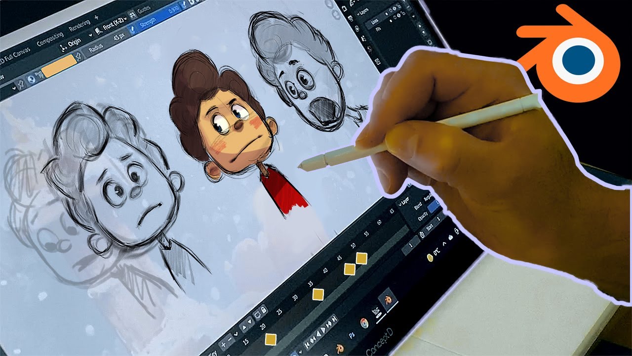 på trods af Årligt Fremskreden Blender's Animation Tools - Amazing for 2D Artists - YouTube