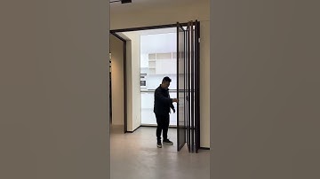 Cửa xếp trượt 4 cánh hệ nhôm Slim không ray dưới