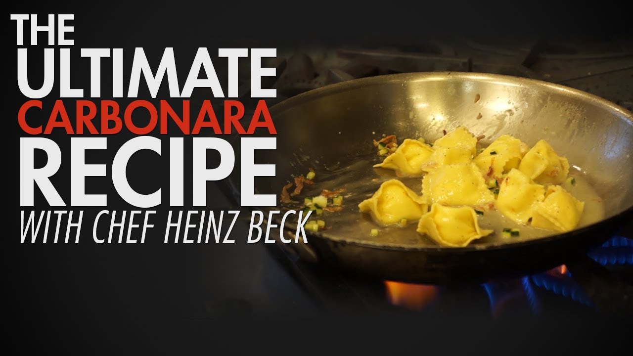 3 Michelin Star Winner Heinz Beck Shows Us His Secret Carbonara Recipe - YouTube