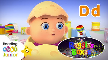 Learn Letter D 🦕 Reggie’s Boxes 🎁 Learning Letters 🔤English Alphabet