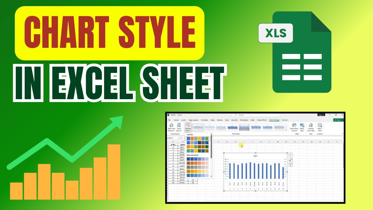 How To Use Chart Style In Excel Sheet - YouTube