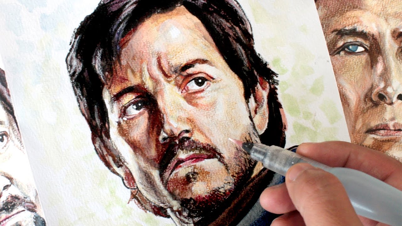 Speed Drawing: Captain Cassian Andor (Rogue One: A Star Wars Story ...