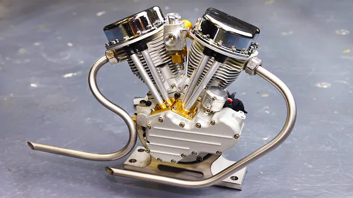 Mini Harley Davidson Panhead Engine (Sounds Like t...