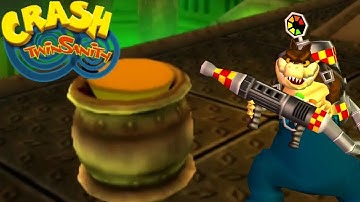 Crash Twinsanity Walkthrough (PS2) - Part 7 - Boiler Room Doom (100% All Gems)