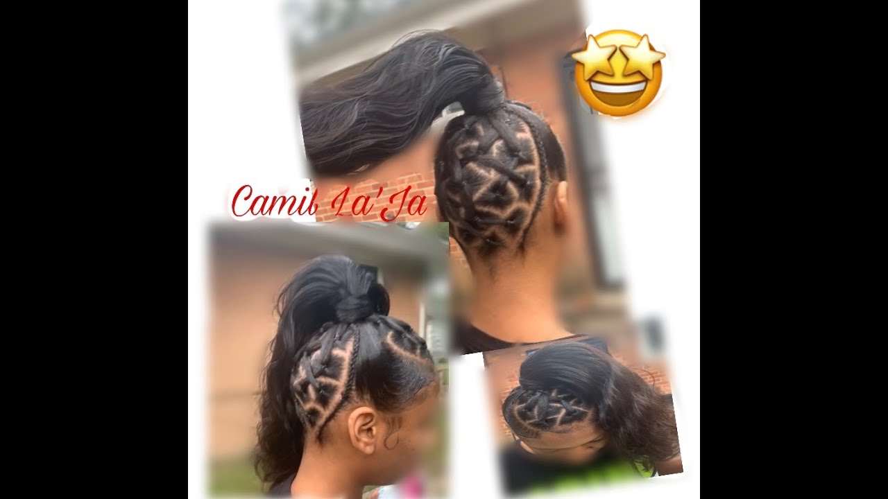 Criss cross high ponytail 