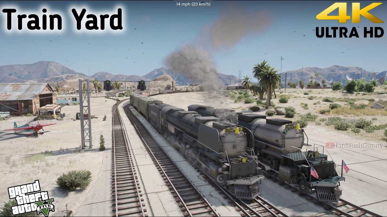 Grand Theft Auto V - New Train New Route through New Train Yard