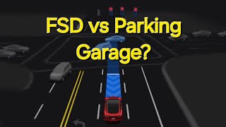 FSD Commercial Garage Self Driving Test v12.x #tesla Spring update here 2024.14.11