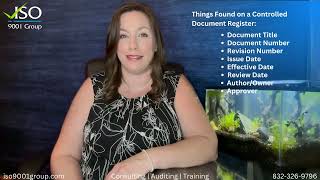 Management System Tip: What Goes on a Controlled Document Register