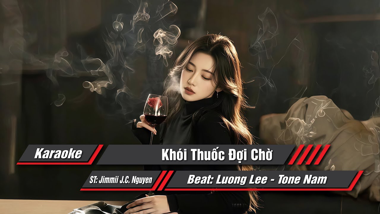 Karaoke Khói Thuốc Đợi Chờ || Tone Nam || Karaoke ken