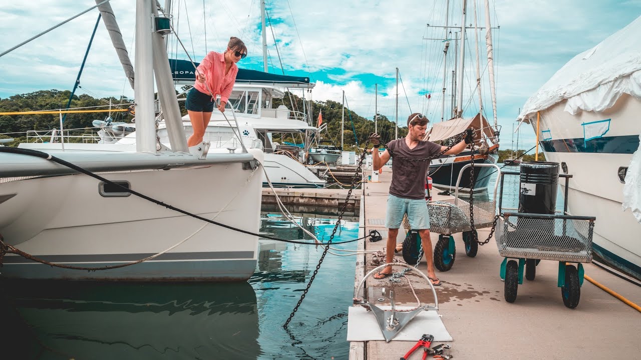 SAILBOAT UPGRADE: Replacing Our Old & Rusty Anchor Chain