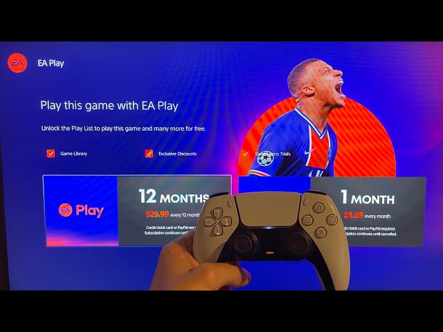 EA PLAY | New Account 1 Year Subscription PS4/PS5