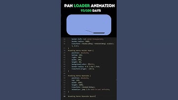 Day 093 -  Pan Loader Animation #codingisfun  #html #shorts