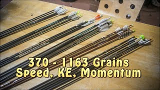 Arrow Weight Testing for Hunting - High Momentum