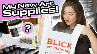 BLICK ART SUPPLY HAUL: watercolor, bookbinding & more!