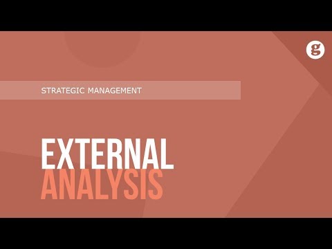 वीडियो: रणनीतिक प्रबंधन में बाहरी विश्लेषण क्या है?