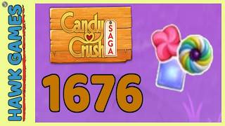 Candy Crush Saga Level 1676 (Jelly & 2 Orders level) - 3 Stars Walkthrough, No Boosters screenshot 5