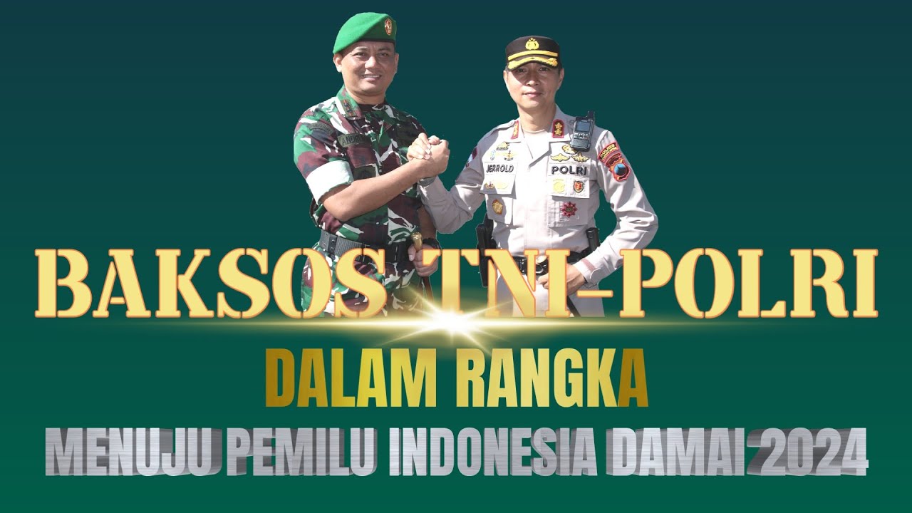 BAKSOS TNI POLRI PEMILU INDONESIA DAMAI 2024 DI WILAYAH KARANGANYAR ...
