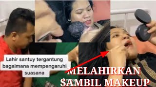 Viral Wanita Ini Melahirkan Santai Sambil Makeup, Tuai Pujian Warganet