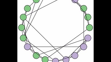 Voter Model on a Small-World Network 2, 2 spins