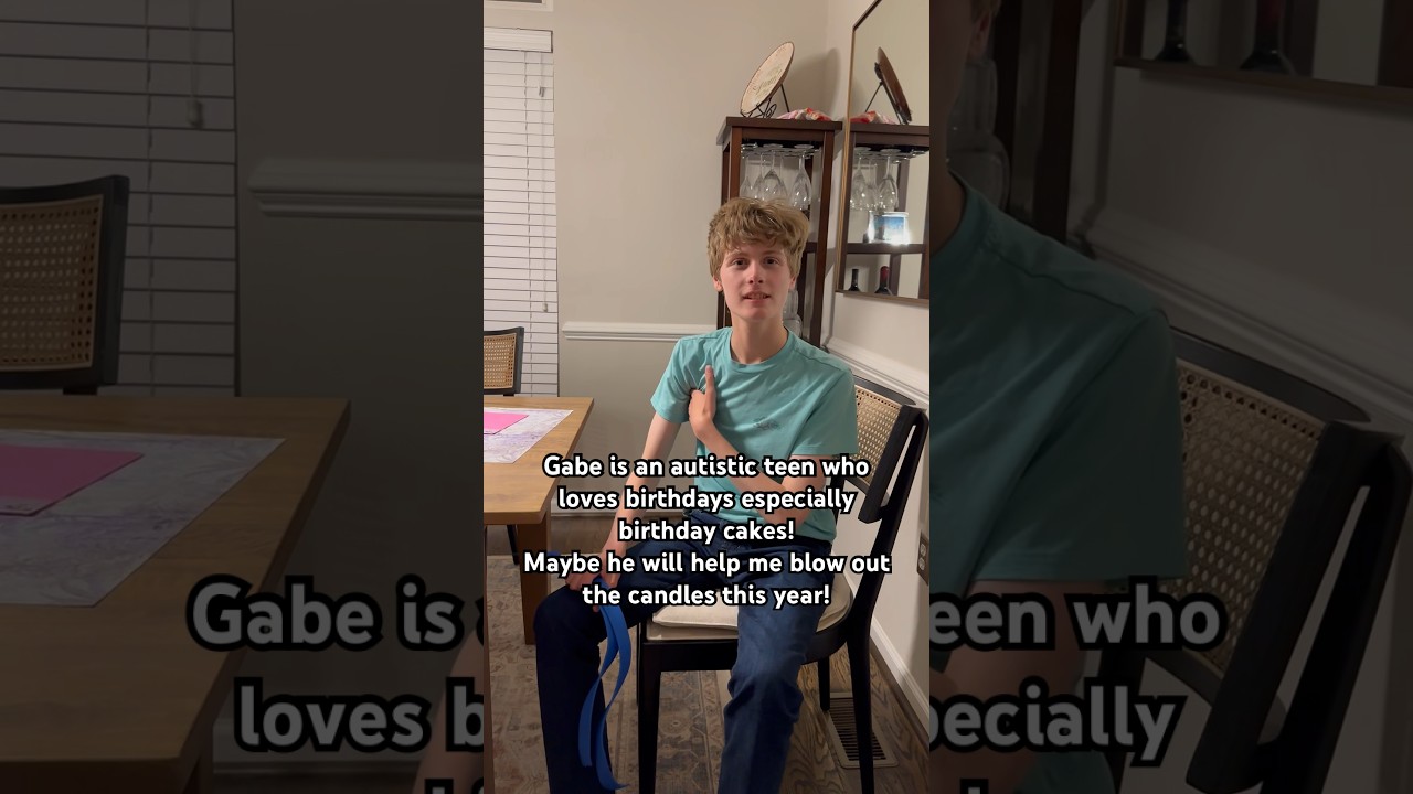 Birthdays and Autism! When a Cake Comes Out! 