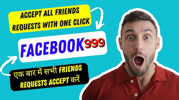 how to accept all friend requests on Facebook in a single click @techsupporthk