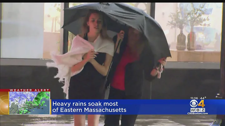 Heavy rains soak Eastern Massachusetts
