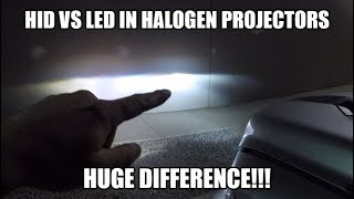 LED vs HID in Factory Halogen Projector Headlights