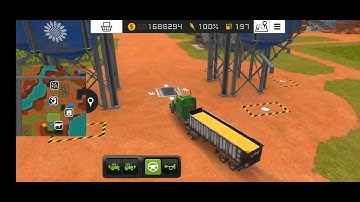 fs18 truck unloading in storage