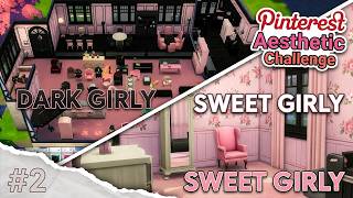 The Sims 4 Pinterest Aesthetic Build Challenge Aesthetic #2: Dark Girly and Sweet Girly