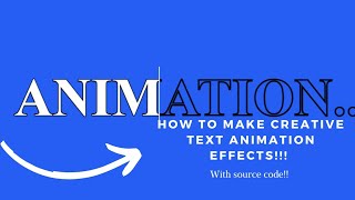 CSS Creative Text Animation Effects | Amazing Animated Text using Html & CSS Information