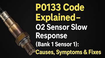 P0133 Code Explained – O2 Sensor Slow Response (Bank 1 Sensor 1): Causes, Symptoms & Fixes