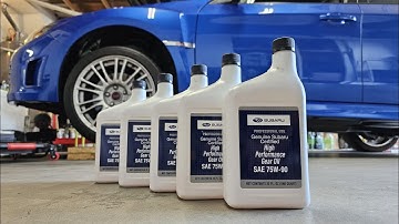 How to: Subaru STi Transmission and Rear Differential Fluid Change
