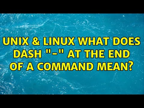Unix & Linux: