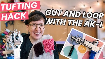 *BIG TUFTING HACK* / Make your AK-I Cut Pile Tufting Machine tuft a Loop Pile / Tuftinglovers Hack