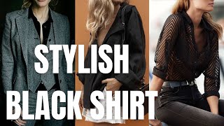 Stylish Black Shirt Outfit Ideas. How To Wear Black Shirt?