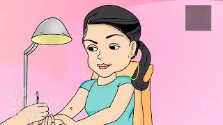 repetition Anjelah Johnson  Nail Salon  Animated Cartoon