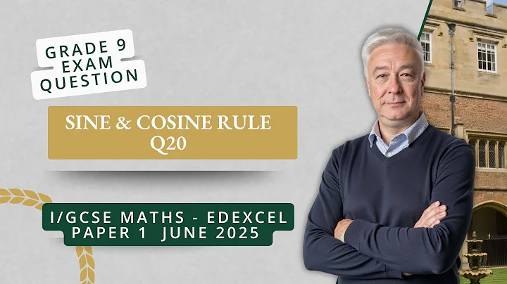 Sine & Cosine Rule (Q20 IGCSE P1 Edexcel June 2025)