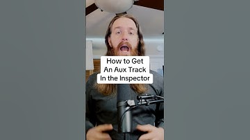 How to show an aux track in the inspector channel strips to the left of the main window in Logic Pro