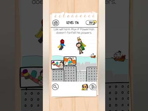 Brain Test 3 #166 | Level 176 | #shorts (Use 2 fingers, tap and hold 2 gems at once)