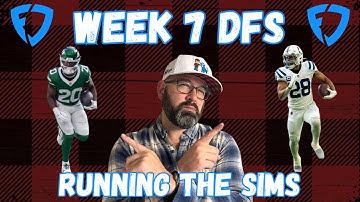 NFL DFS Week 7 FanDuel Strategie en Keuzes | Run The Sims met een Milly Maker Winnaar