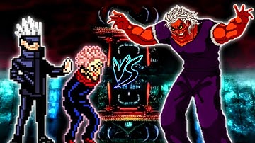 Sukuna V1.7 OP & Goko Six Eyes OP VS Yujiro Hanma 12P in Jump Force Mugen